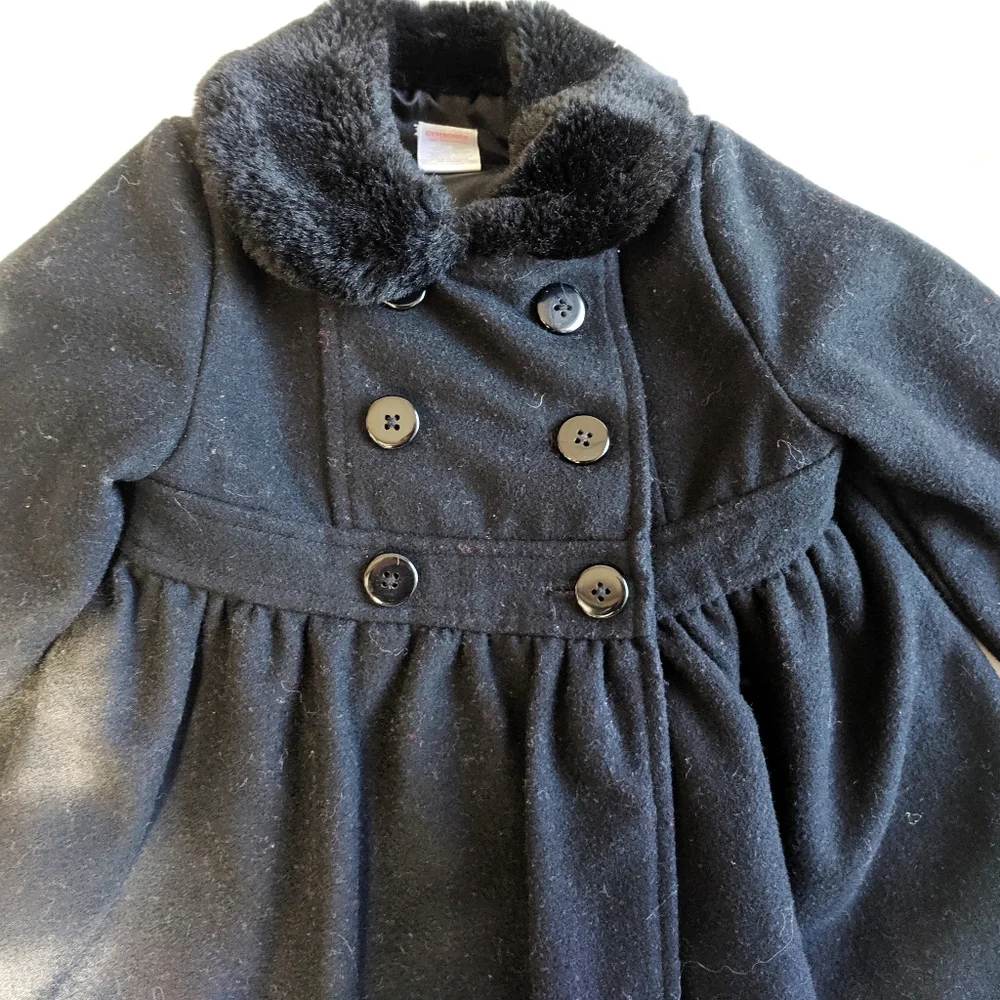 EUC Gymboree girl toddler pea coat size 18-24 months